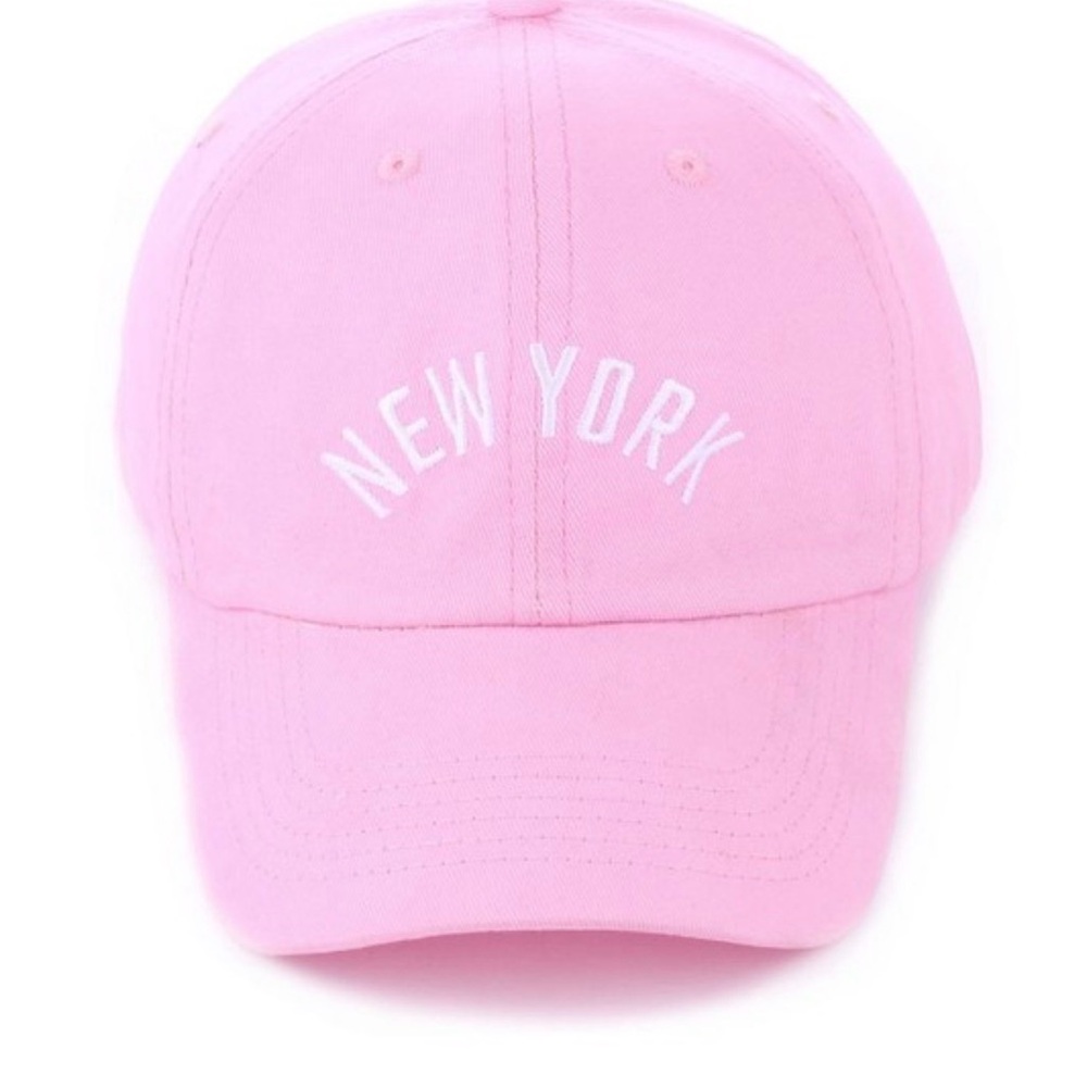Zenana Outfitters embroidered Pink Baseball Cap